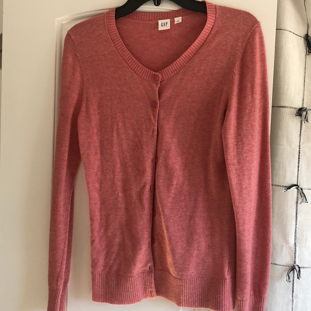 Gap pink cardigan